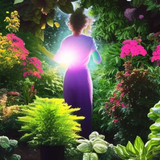 

This image shows a woman gardening in the light of a full moon. She is surrounded by lush, vibrant plants, indicating the success of her gardening efforts. The image conveys the idea that gardening with the moon can help maximize the growth of