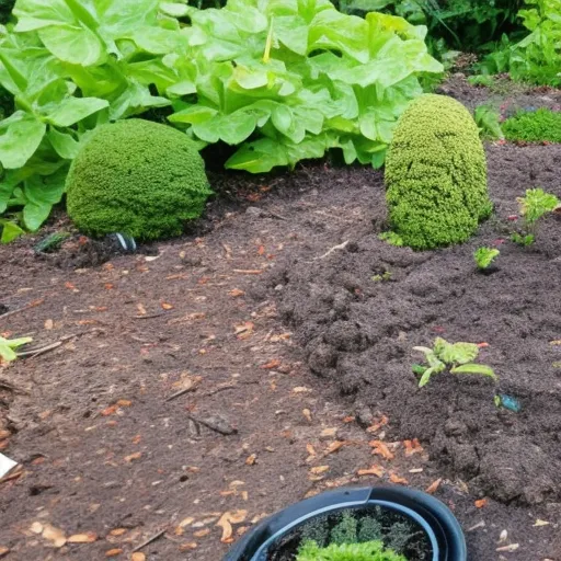 

This image shows a garden with several plants that have been damaged by pests. The article discusses the most common garden pests and how to fight them.